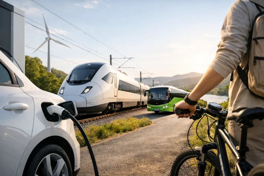 Mejor transporte sostenible para viajar hoy