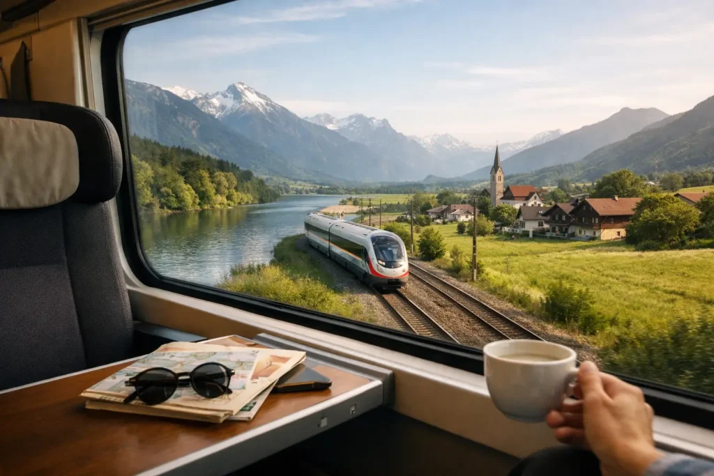Viaje slow travel Europa: mejor en tren