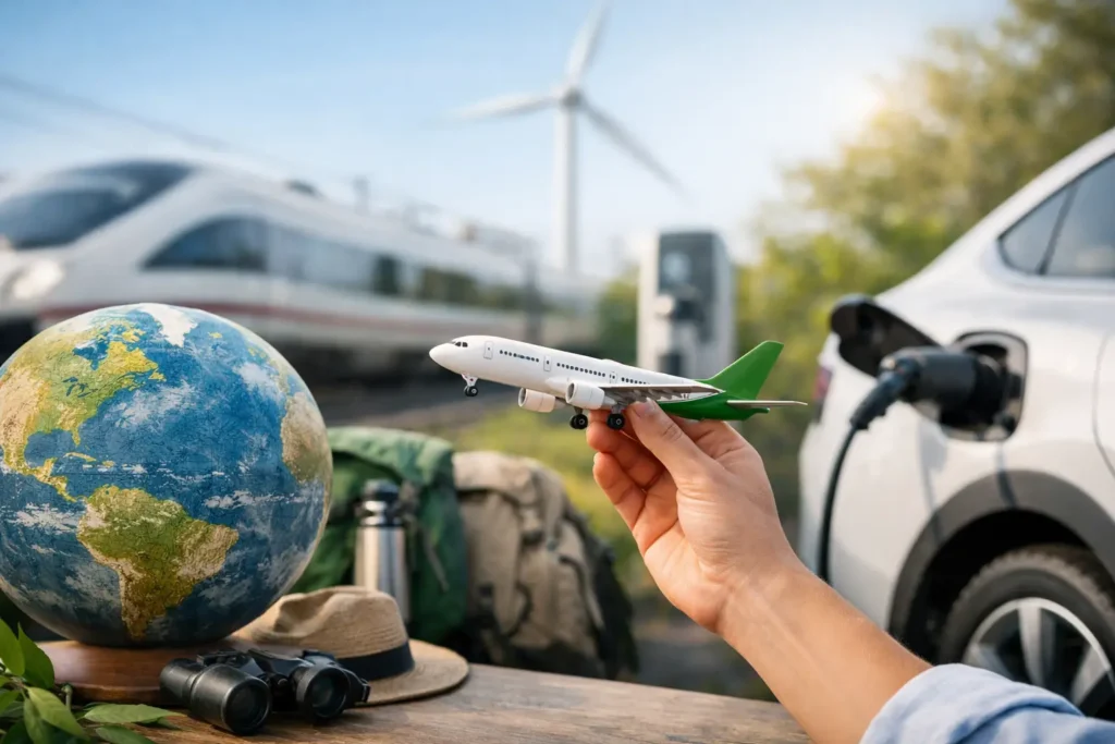 Cómo viajar con menos emisiones de verdad
