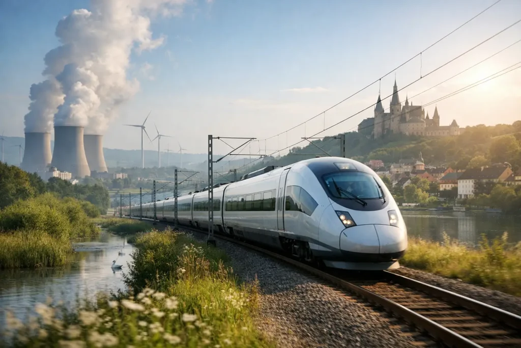 ¿Cuánto contamina viajar en tren por Europa?