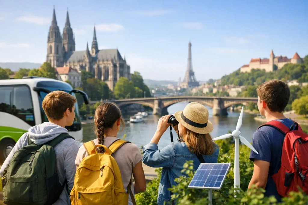 Guía viaje escolar sostenible Europa