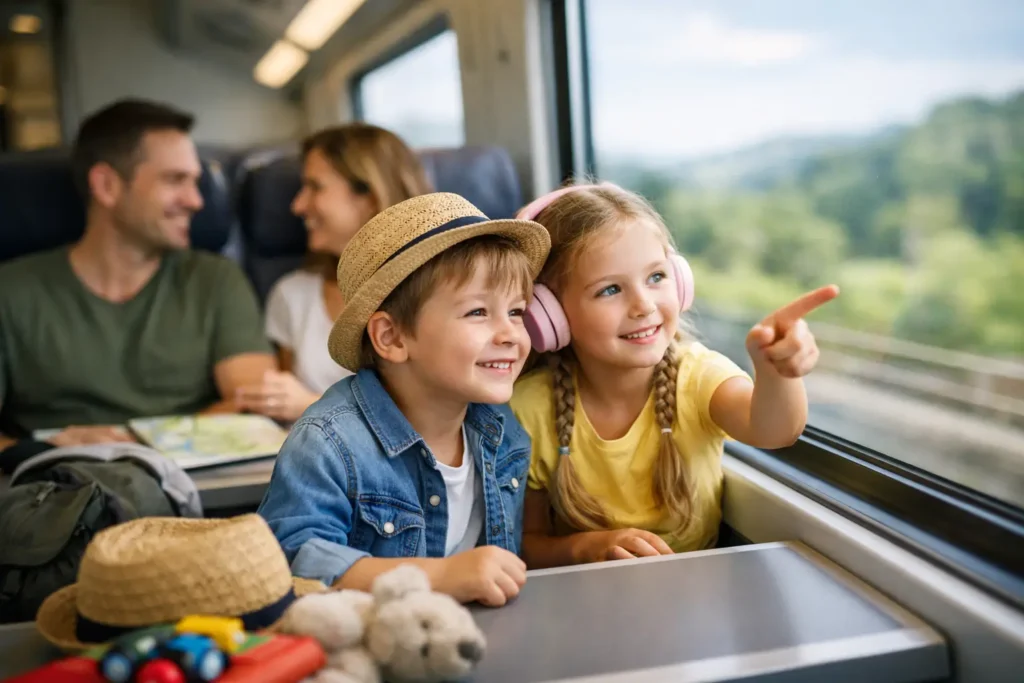 Interrail familiar: viajar en tren con niños