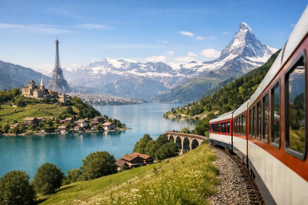 Ruta en tren por Italia, Francia y Suiza sin prisas