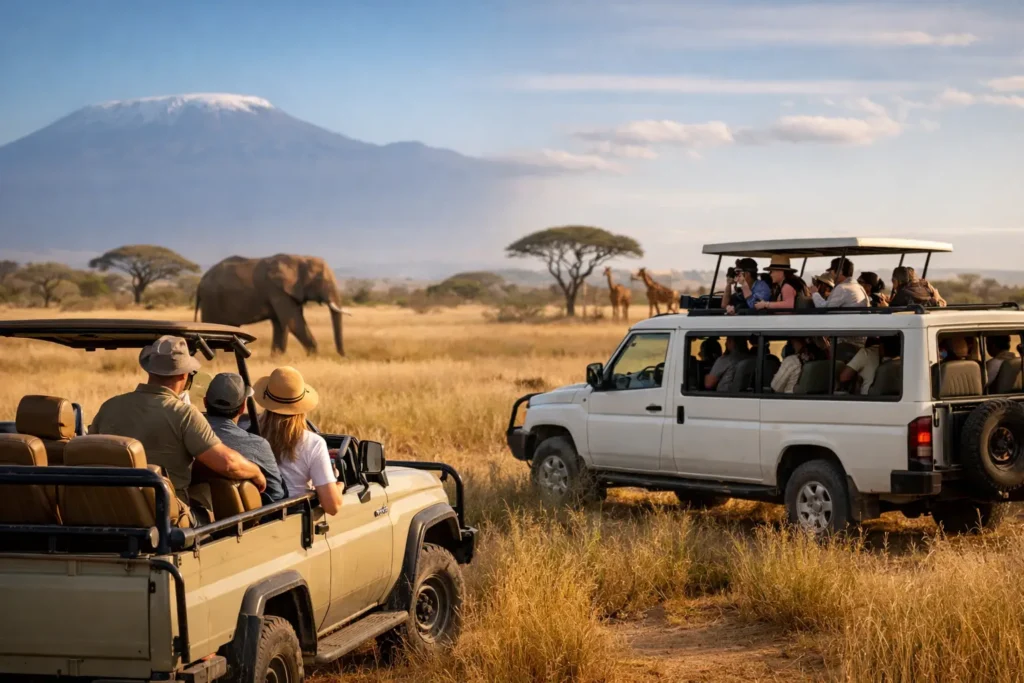 Safari privado versus safari grupal ¿cuál elegir?