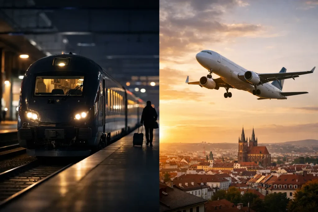 Tren nocturno versus vuelo europeo: ¿qué elegir?