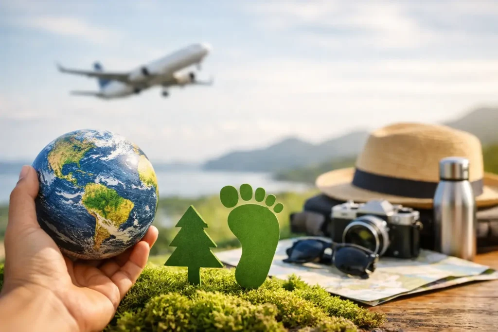 Cómo reducir la huella de carbono viajando